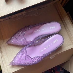 Melissa Y project court shoe in lilac